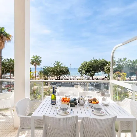 2-br Bourgeois Croisette & Sea View Lägenhet Cannes