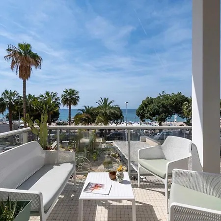 2-br Bourgeois Croisette & Sea View Lägenhet Cannes